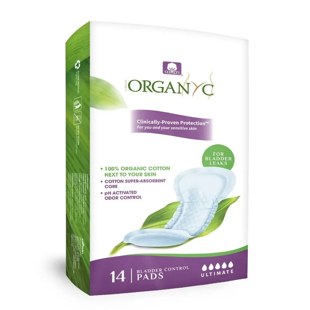 Organyc Pads, Bladder Control, Ultimate - 14 pads