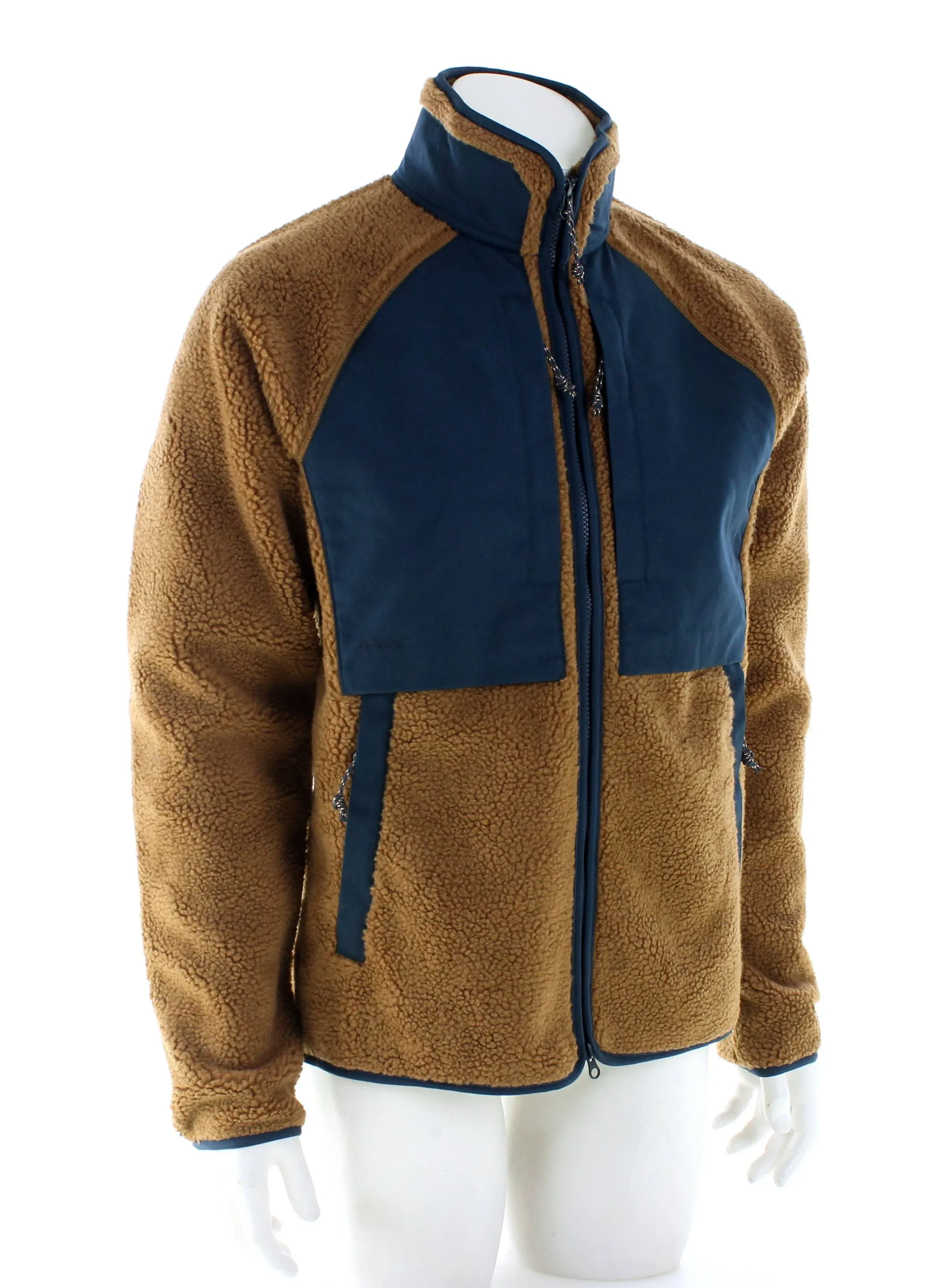 Fjallraven Men's Vardag Pile Jacket - Chestnut/Navy - Small