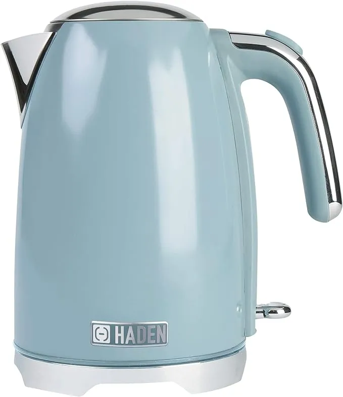 Haden Heritage 1.7 Liter Stainless Steel Electric Tea Kettle - Ivory / Copper