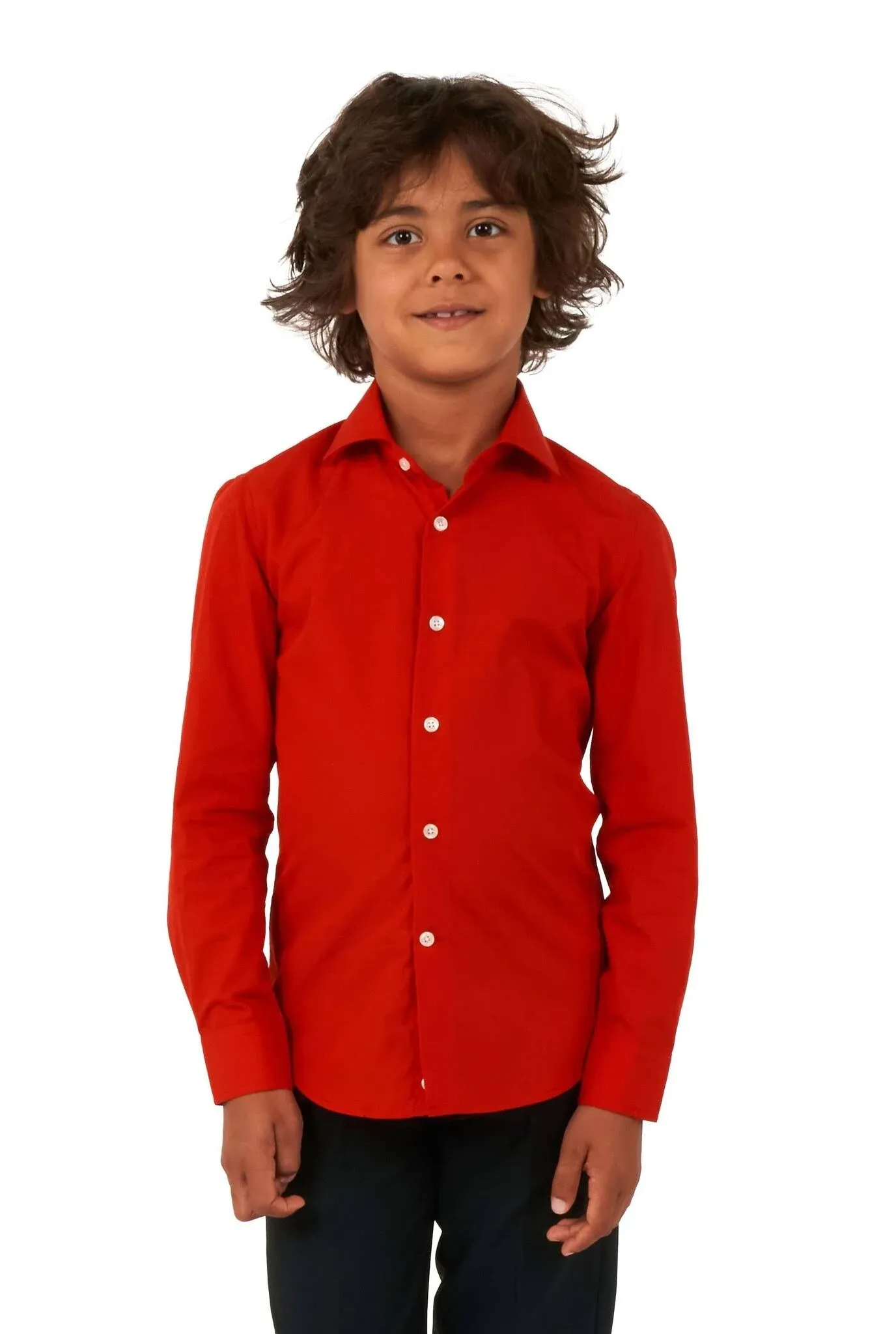 Red Devil Shirt | Red Dress Shirt for boys | OppoSuits