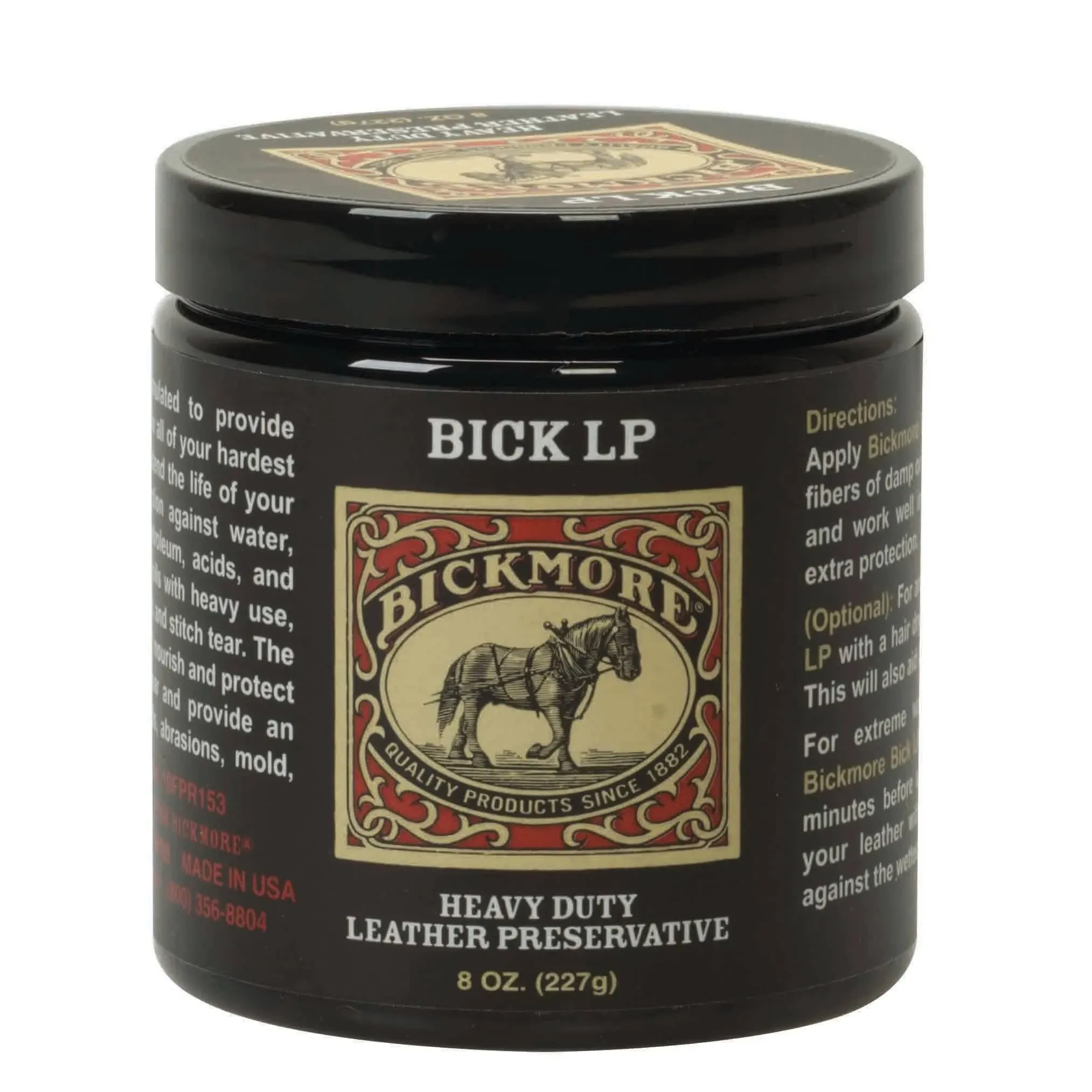 Bickmore Leather Conditioner, Scratch Repair Bick LP 8oz - Heavy Duty LP Leather