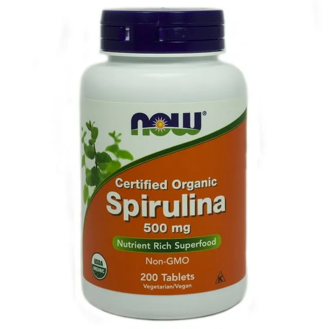 Now Foods Organic Spirulina Tablets, 500