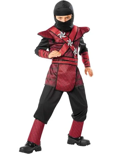 Fun Costumes Boy's Regal Red Ninja Warrior Halloween Costume