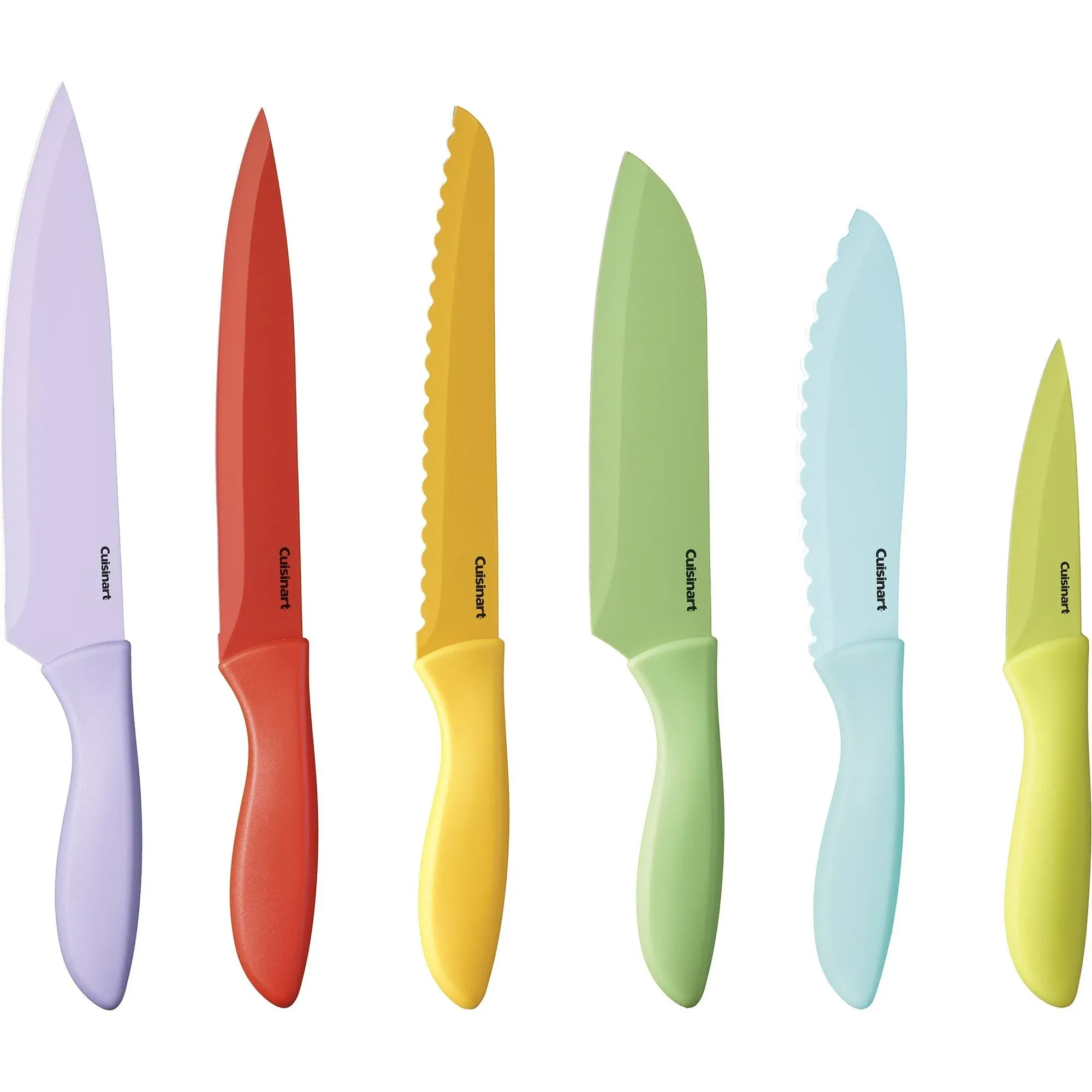 Cuisinart 12-Piece Ceramic Coated Color Knife Set