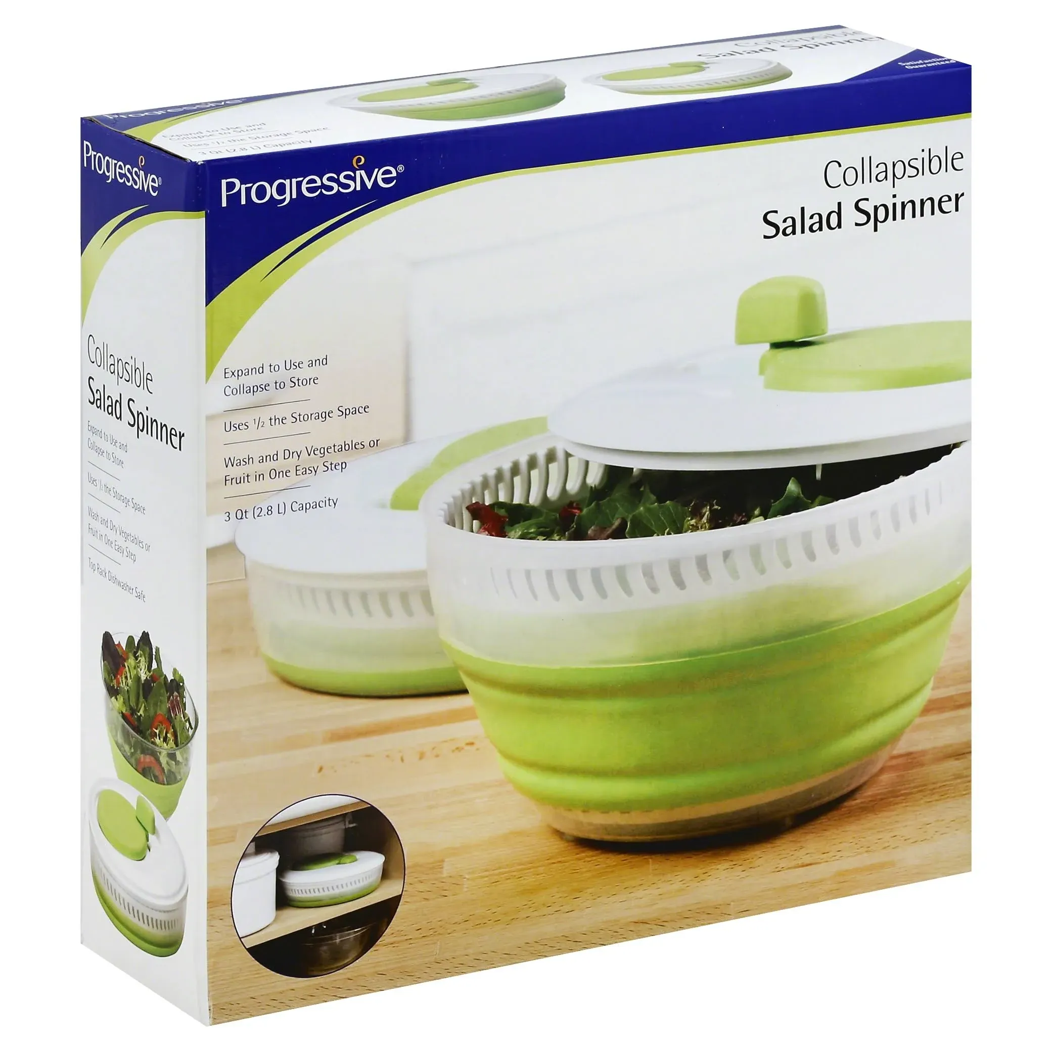 Progressive 3 Quart Collapsible Salad Spinner