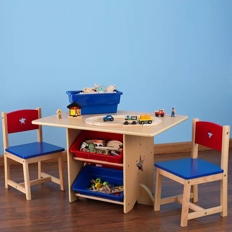 KidKraft Star Table & Chair Set, Primary Nt