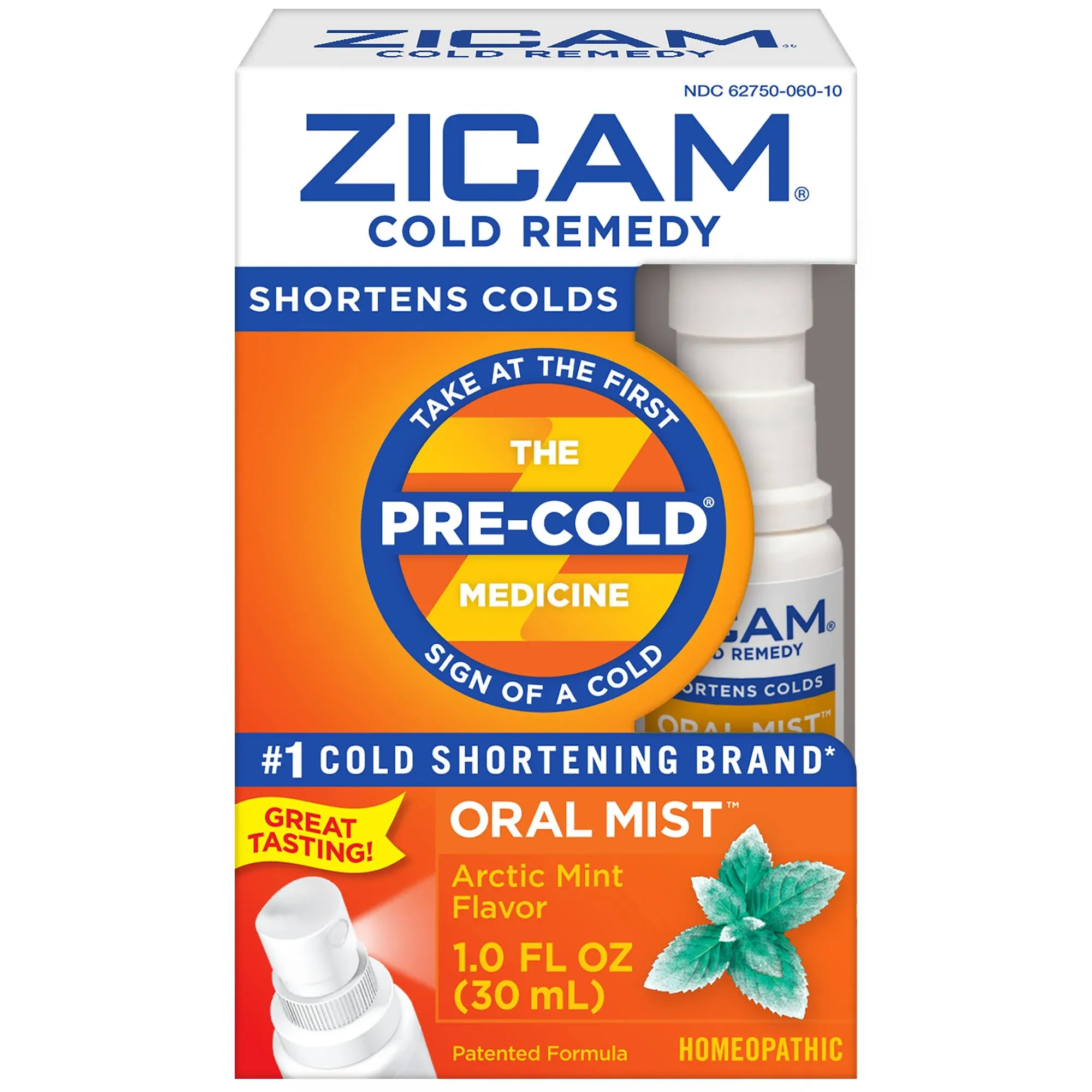 Zicam Cold Remedy Oral Mist, Arctic Mint 1 oz