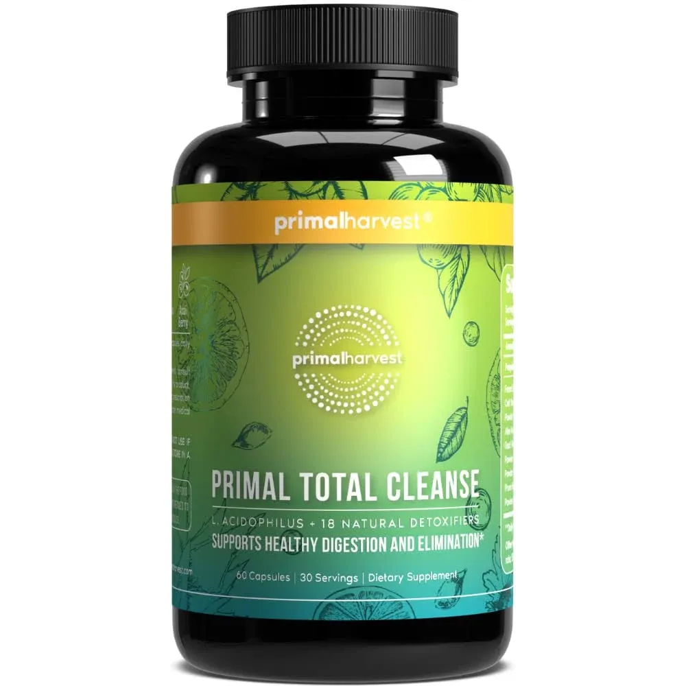 Primal Harvest Full Body Detox Cleanse, Primal Total Cleanse Works As Colon Cleanse, Liver Cleanse, Kidney Cleanse, Gut Cleanse, Bowel Cleanse, Intest