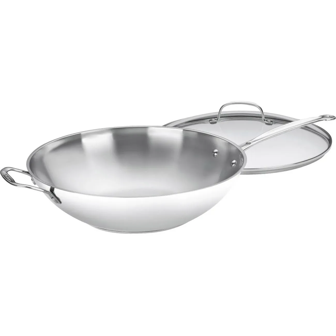 Cuisinart Chef's Classic Stainless Stir-Fry Pan with Glass Cover, 14"