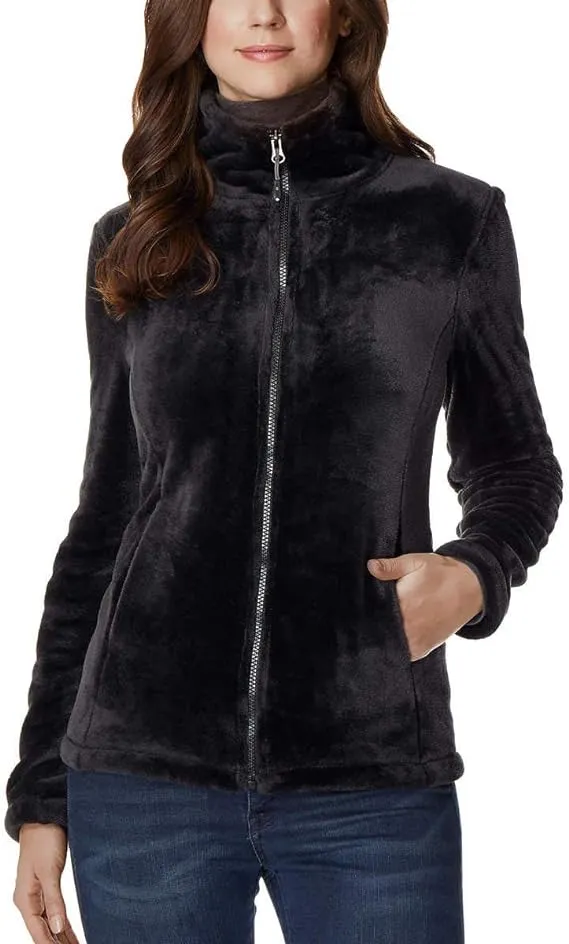 32 DEGREES Heat Women Soft & Cozy Plush Velvet Full Zip Jacket