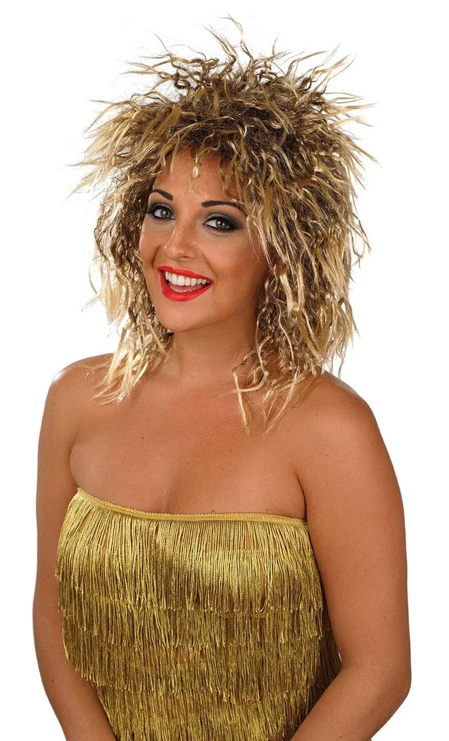 fun shack 80s Wigs for Women, 80s Rocker Costume Women, 80s Rocker Wig Women, Blond 80s Wig, Rockstar Wigs Women