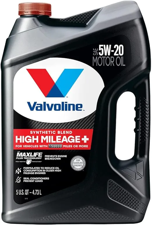 Valvoline High Mileage 150K with Maxlife Plus Technology Motor Oil SAE