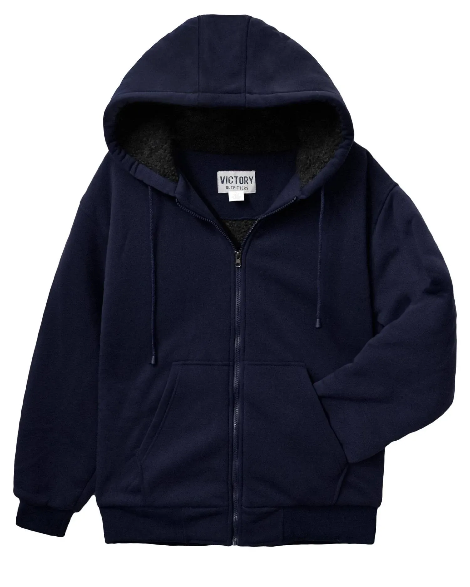 Victory Sportswear Victory Outfitters Men's Sherpa Lined Zip Up Fleece Hoodie