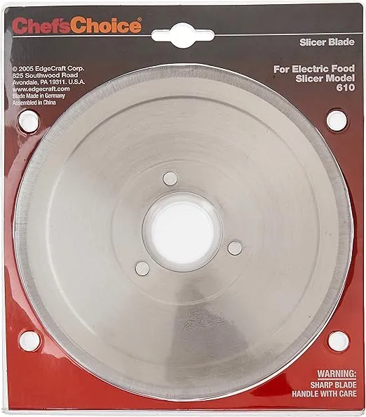 Chefs Choice for Electric Food Slicer Model 610 Slicer Blade #S610001 GERMANY