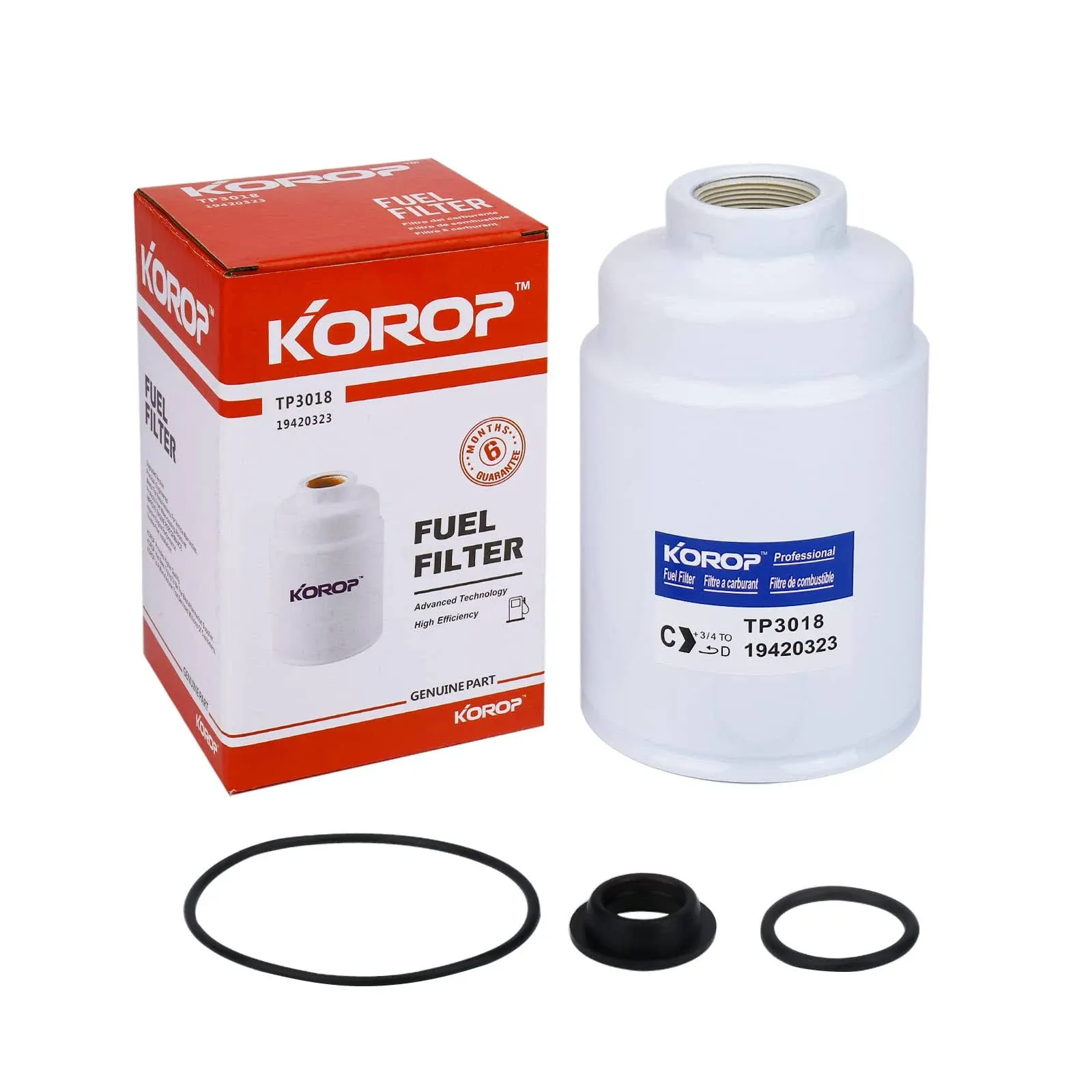 KOROP 6.6 Duramax Fuel Filter Replaces# TP3018 Fits for 2001-2016 Chevy... 