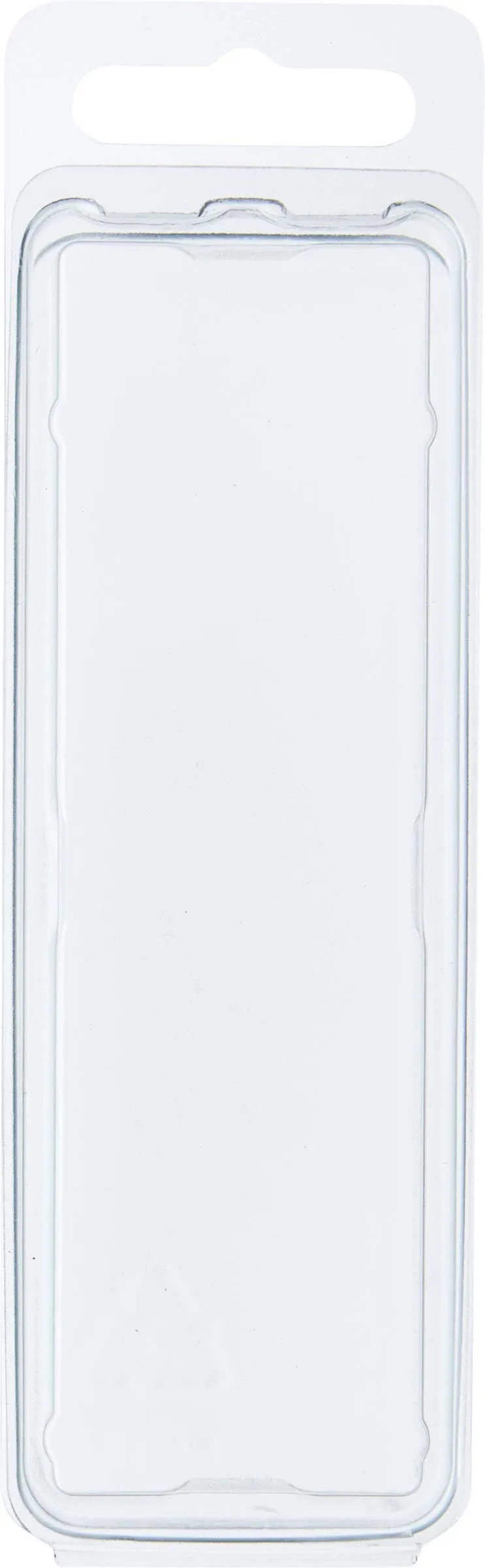 Clear Plastic Clamshell Storage Container, 4&#034; H x 1.1875&#034; W x 1.125&#034; D, 10 Pack