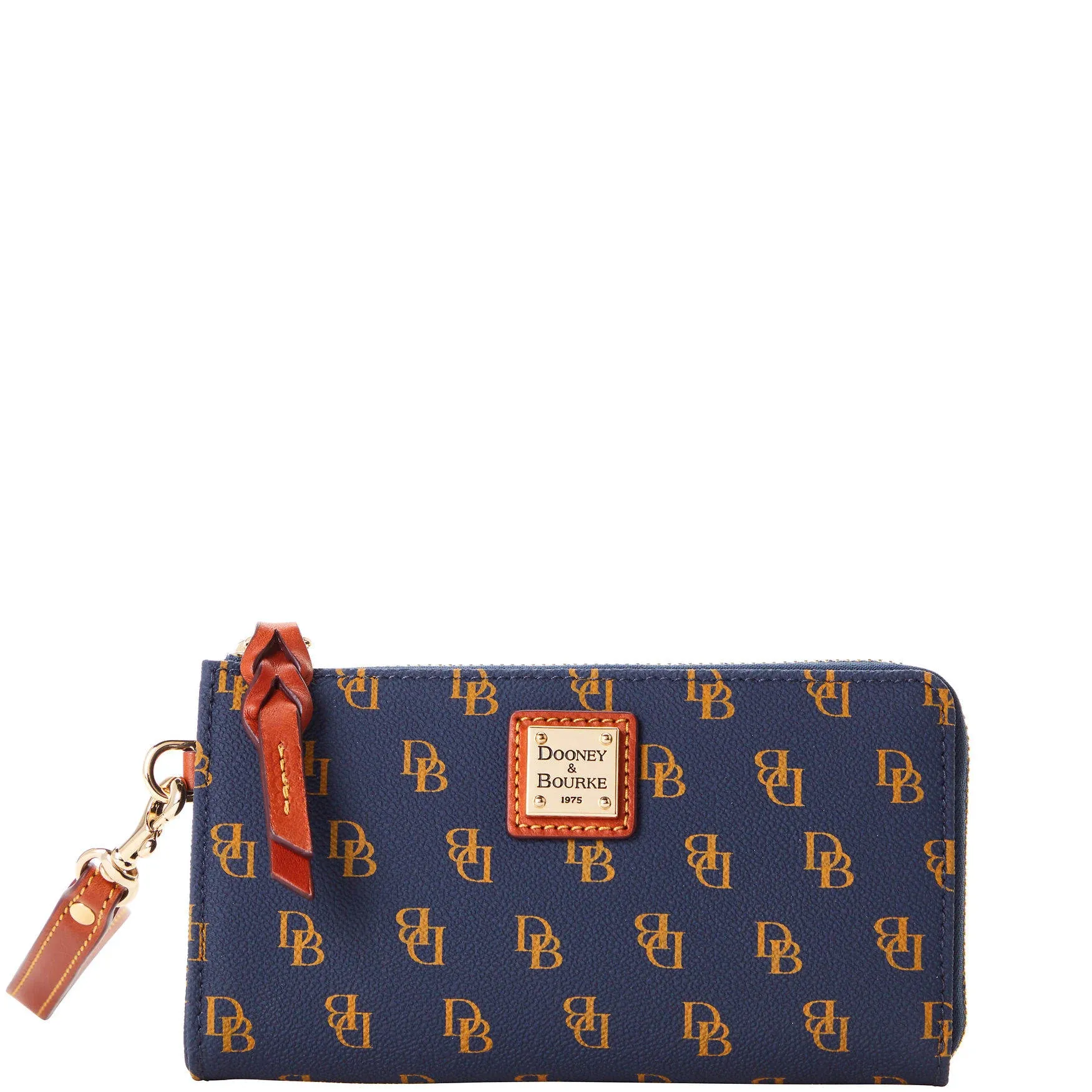 Dooney & Bourke Women's Gretta Folded Zip Wristlet in Navy