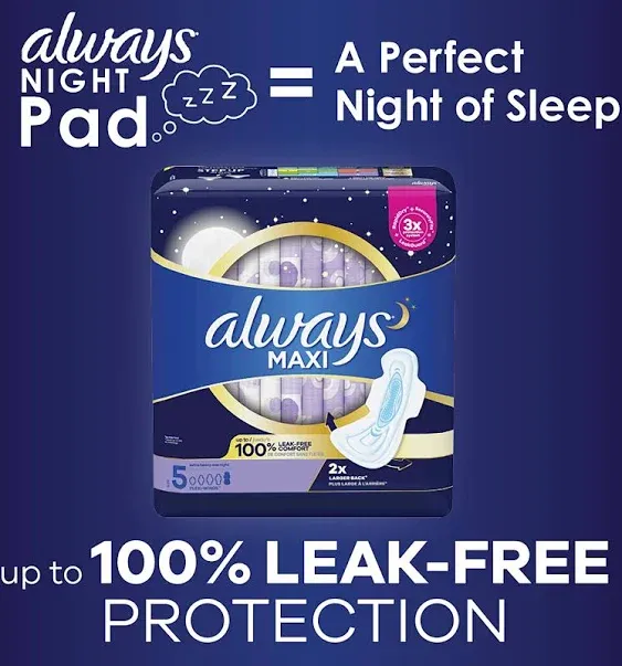 Always Extra Heavy Overnight Maxi Pads