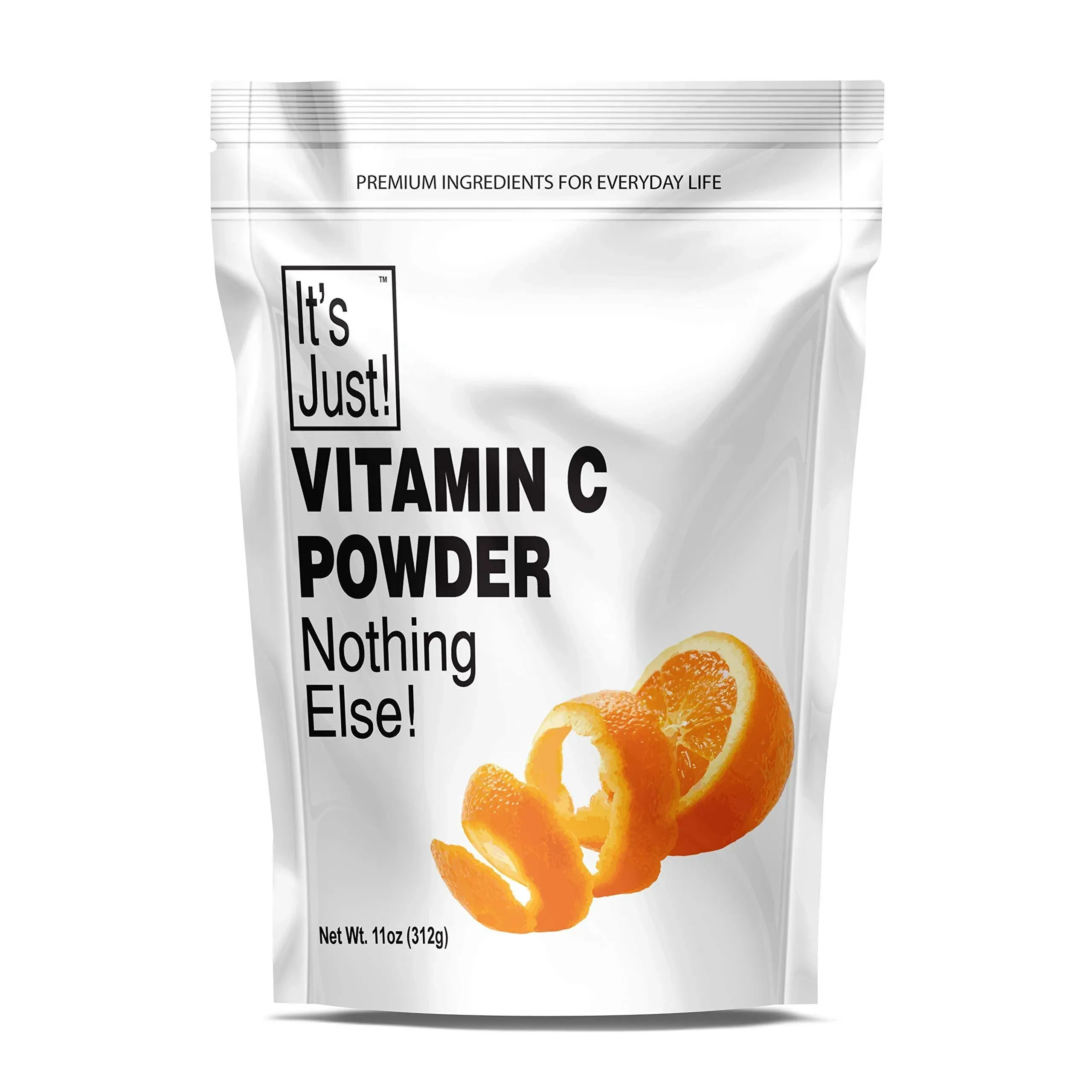 It's Just - Vitamin C Powder 100% Pure Ascorbic Acid Food Grade Immune Support Homemade Cosmetics (11oz)