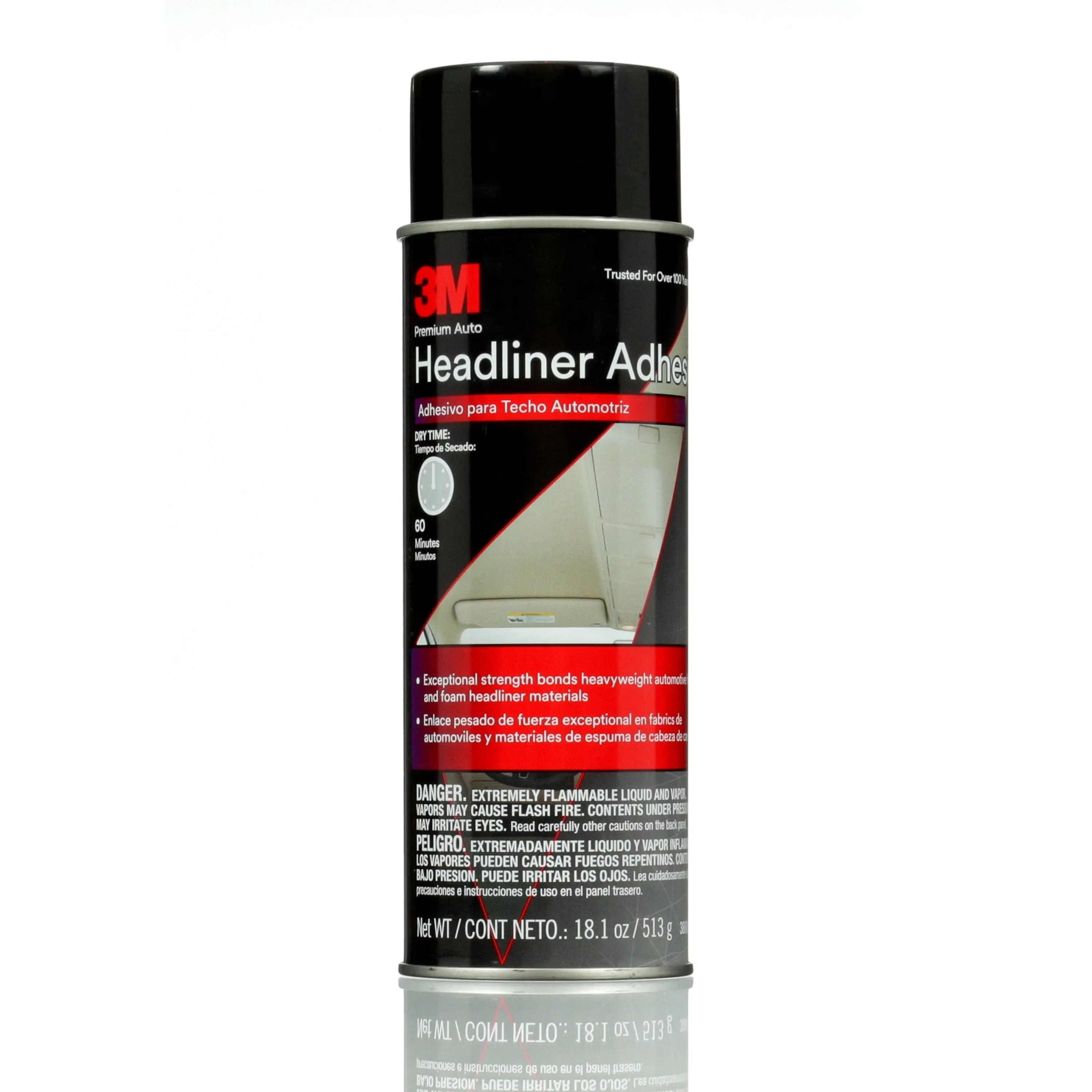 3M 38808 Headliner and Fabric rMHrh Adhesive, 18.1 Oz (2 Pack)