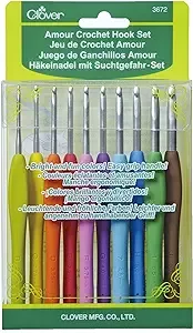 Clover Amour Crochet Hook - 10pc