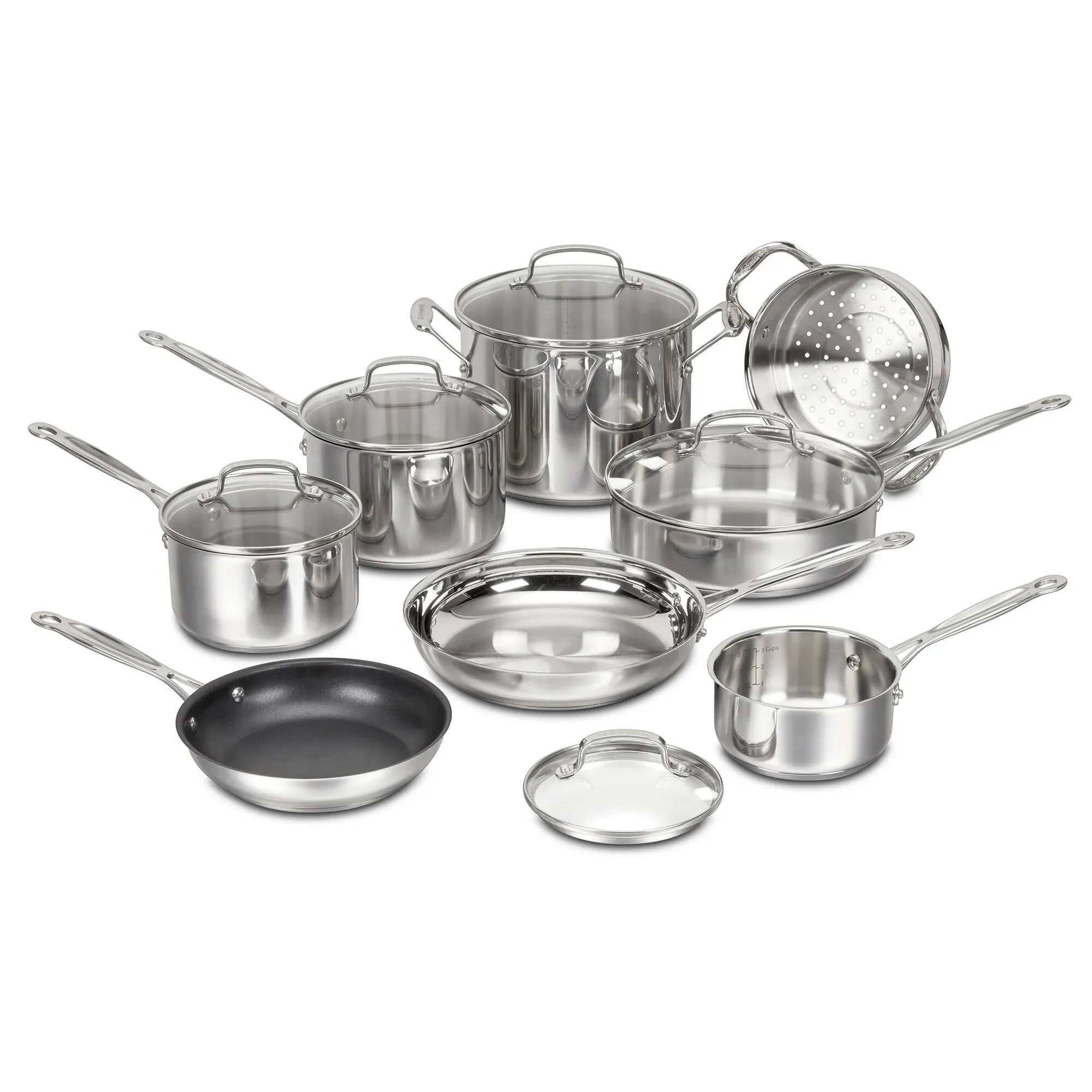 Cuisinart Chef's Classic Stainless Cookware 13-Piece Set