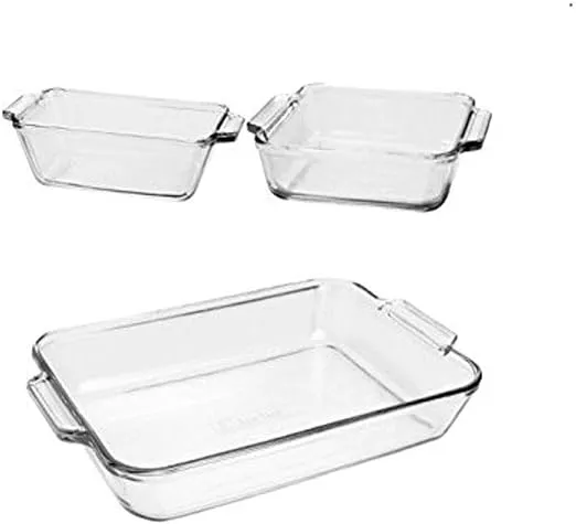 Anchor Hocking 3-Piece Preferred Glass Bakeware Set