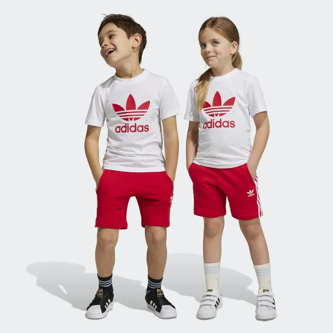 Adidas Originals Boys Shorts and T-Shirt Set - Red/White Size XS