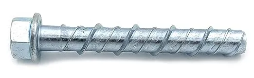 CONFAST LDC383 3/8" x 3" Zinc Plated Large Diameter Concrete Screw for Anchoring ...