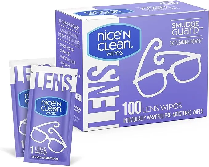 Nice 'N Clean SmudgeGuard Lens Cleaning Wipes