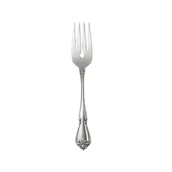 Oneida Arbor Rose by 1880 Hospitality 2552FSLF 6 1/4" 18/10 Stainless Steel Extra Heavy Weight Salad Fork - 36/Case