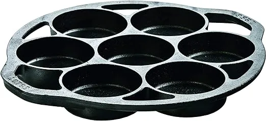 Lodge Cast Iron 3-1/4 in Dia x 12-7/8 L x 11.313 W x 1-1/8 H, Black 