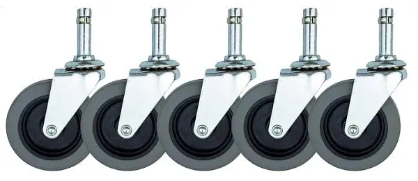 Brute Trash Bin Dolly Replacement Casters | Set of 5