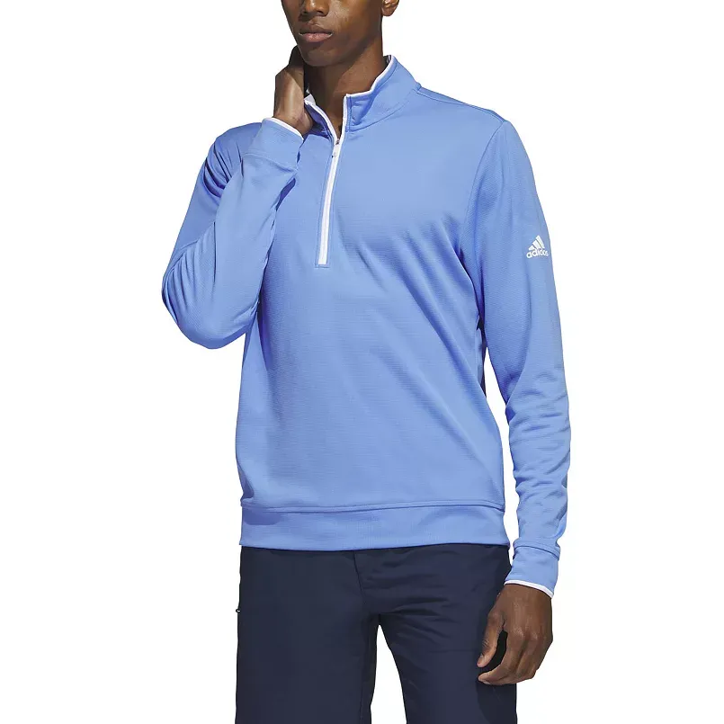 Men's adidas Regular-Fit Performance Quarter-Zip Golf Pullover Top