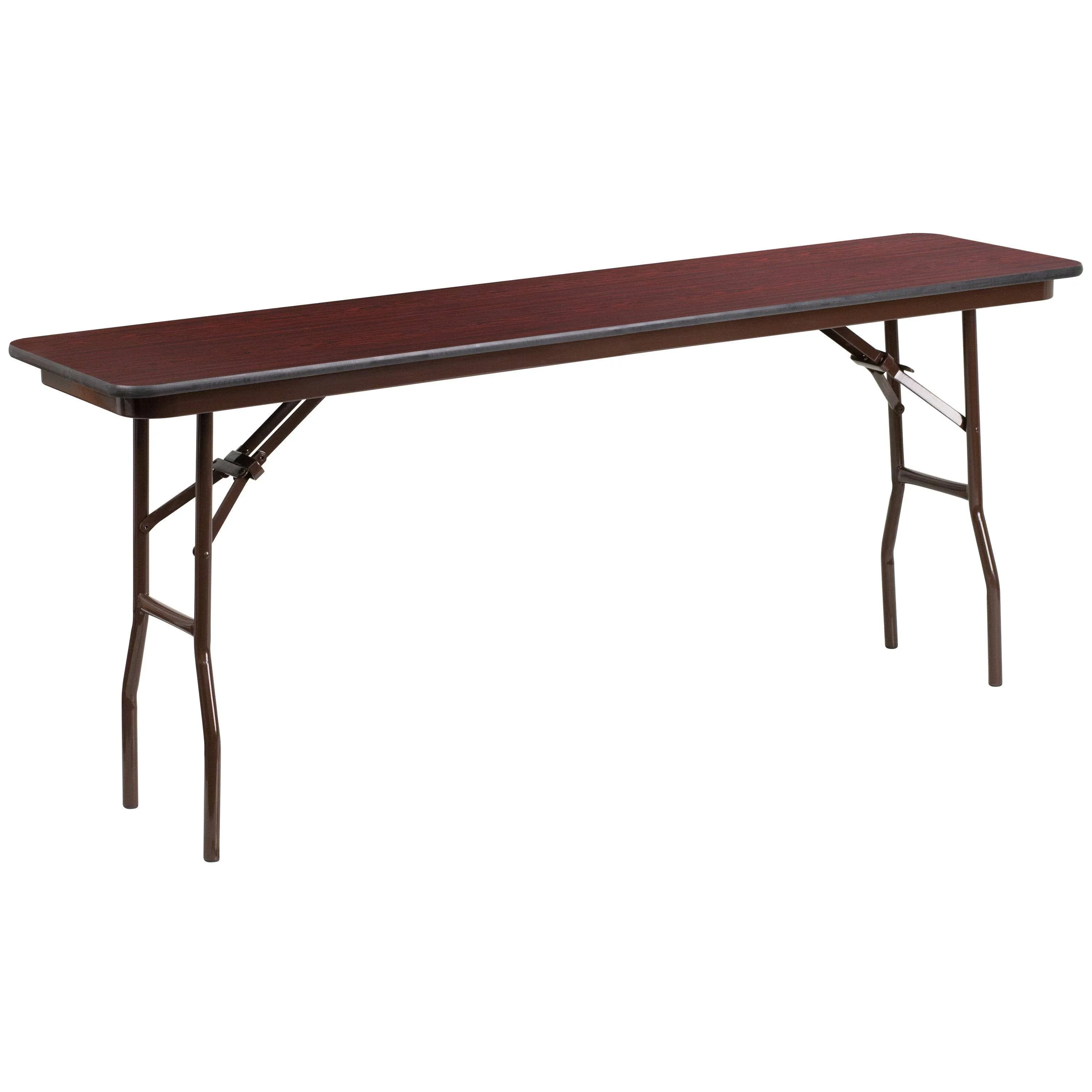 Flash Furniture 6-Foot Mahogany Melamine Laminate Folding Training Table