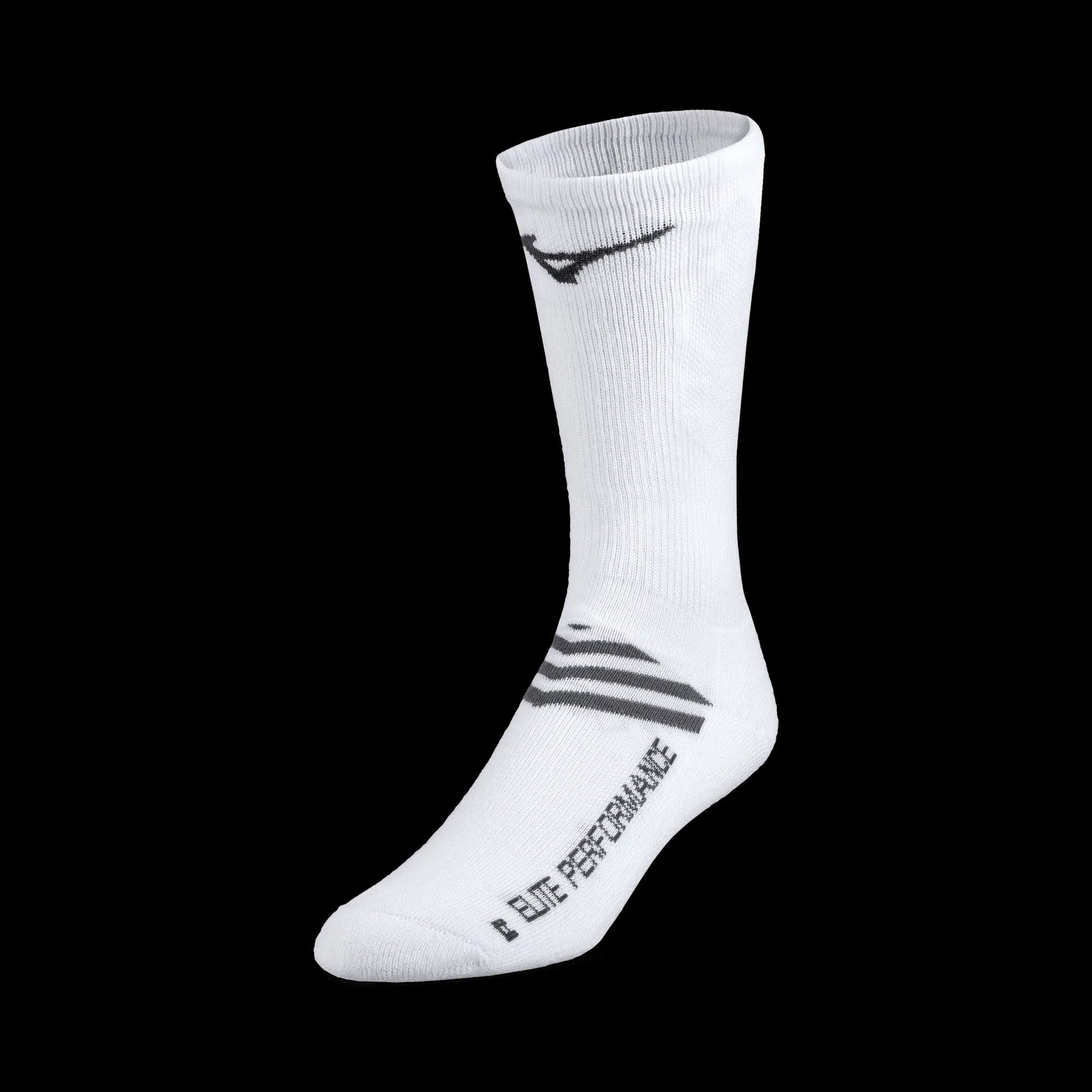 Mizuno Volleyball Runbird Crew Socks - Small - White