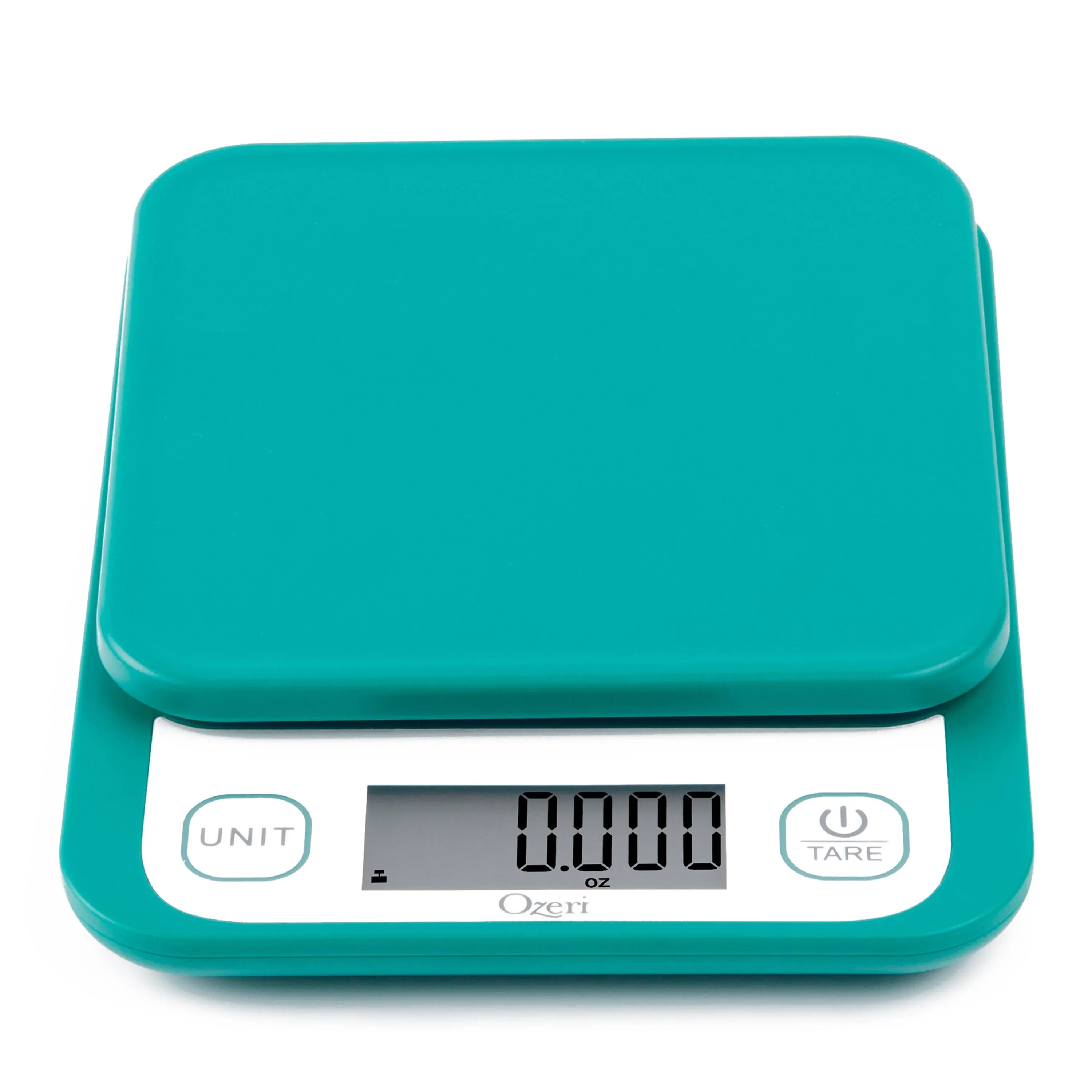 Ozeri Garden and Kitchen Scale II, Digital Food Scale with 0.1 g (0.005 oz.) Teal, 420 Variable Graduation Technology ZK28-T