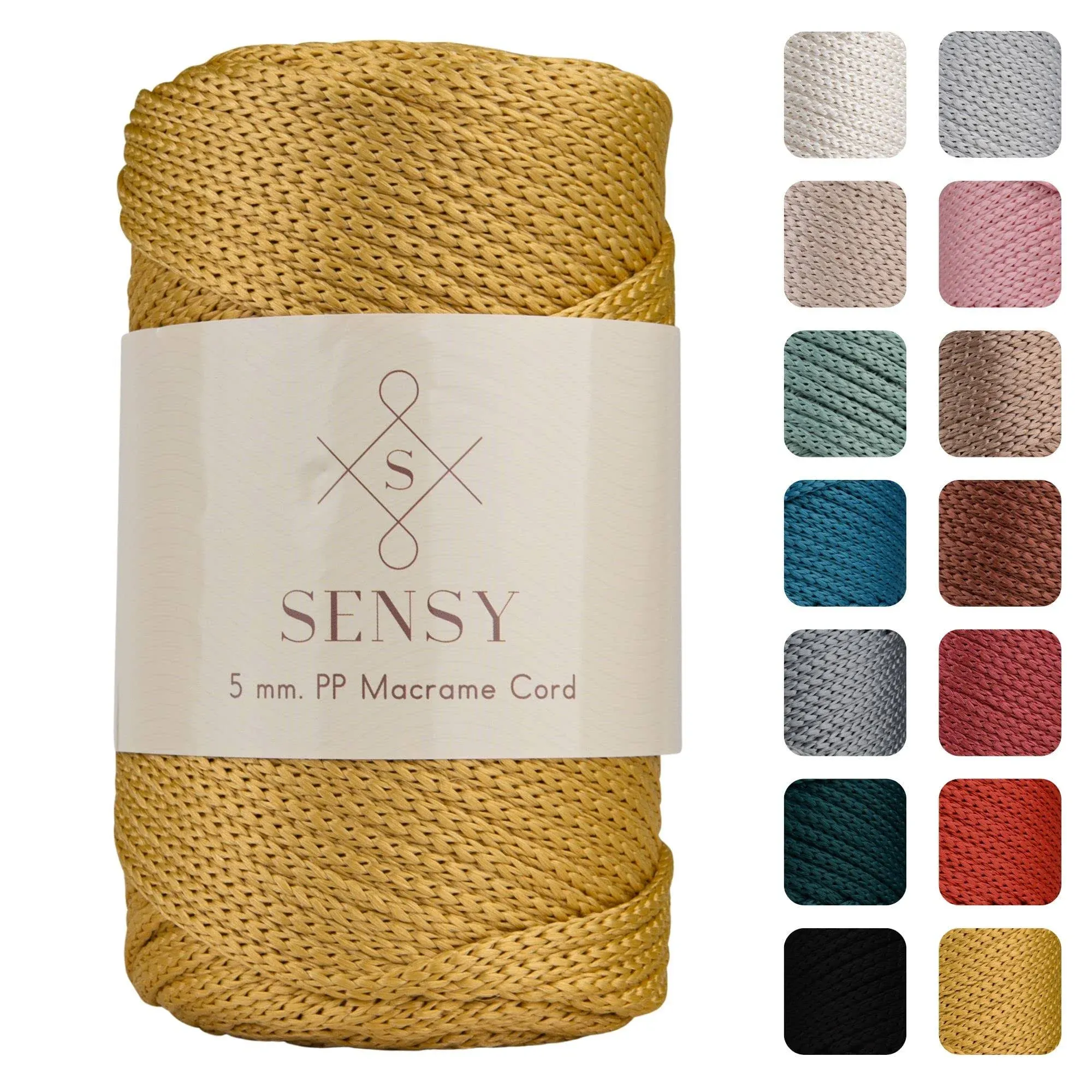 Sensy Premium 5mm - 104 yards 100% Polyester Macrame Cord