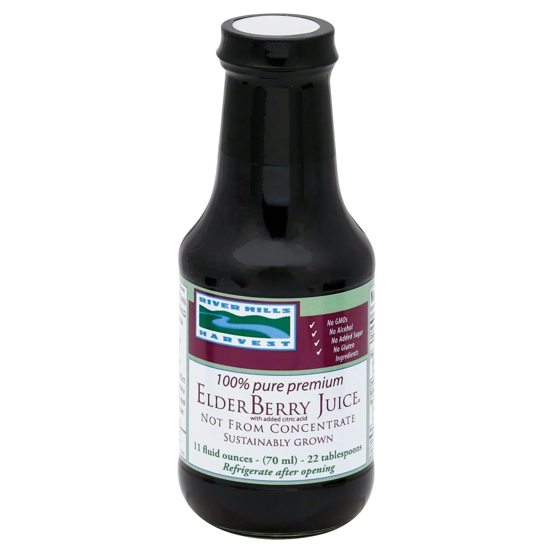 River Hills Harvest 100% Juice, Elderberry - 11 fl oz