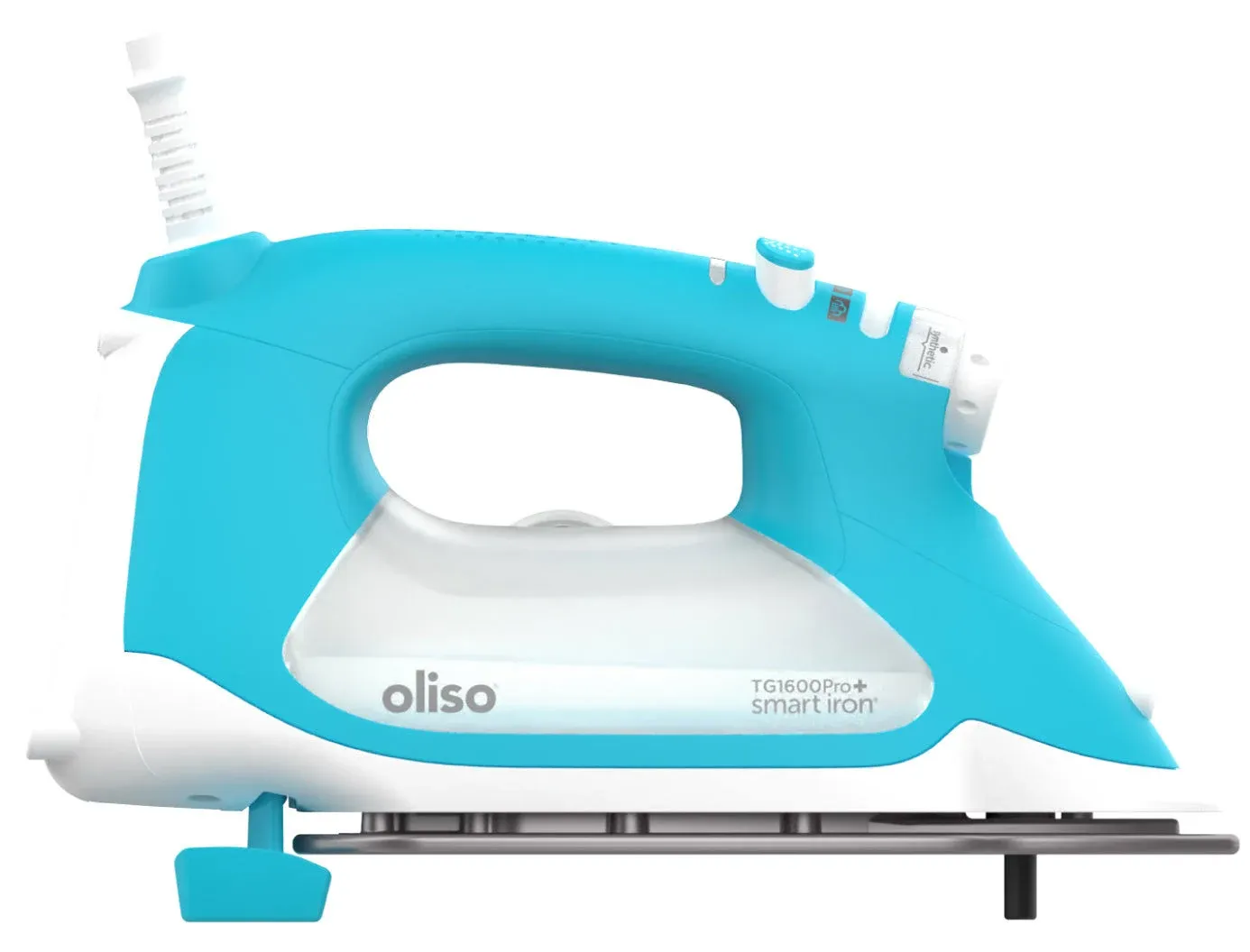 Oliso TG1600 Pro Plus 1800 Watt SmartIron with Auto Lift - for Clothes, Sewing, Quilting and Crafting Ironing | Diamond Ceramic-Flow Soleplate Steam Iron, Yellow