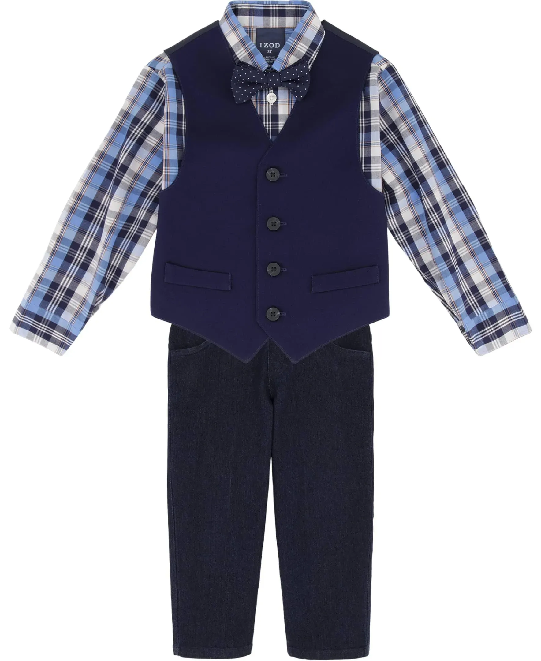 IZOD Boys&#039; 4-Piece Set with Collared Dress Shirt,  - Choose SZ/color