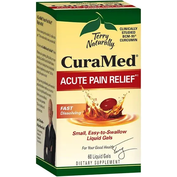 Terry Naturally, CuraMed, Acute Pain Relief, 60 Liquid Gels