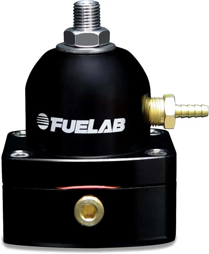 Fuelab 515 EFI Adjustable FPR 25-90 PSI (2) -6AN In (1) -6AN Return - Black