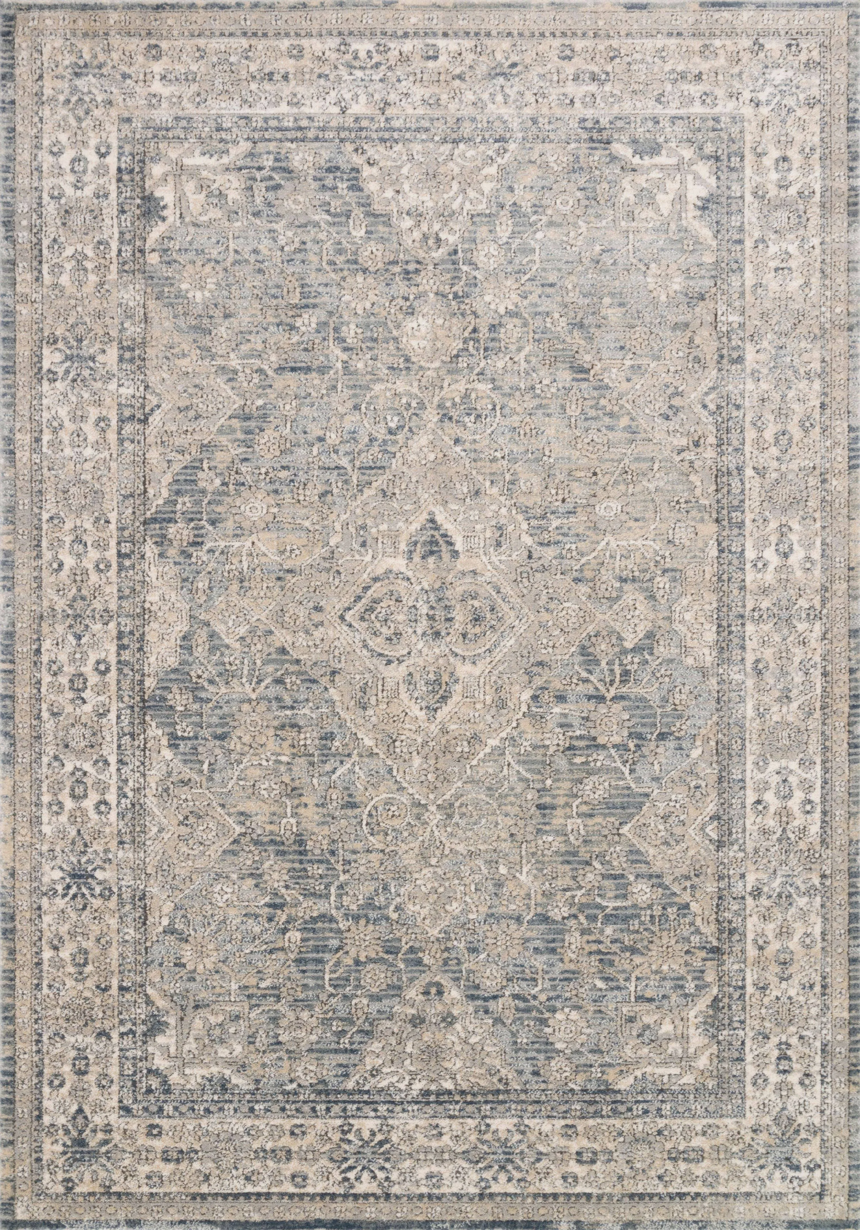 Loloi II Teagan TEA-04 Sky Natural Rug - 2 ft 8 in x 7 ft 6 in