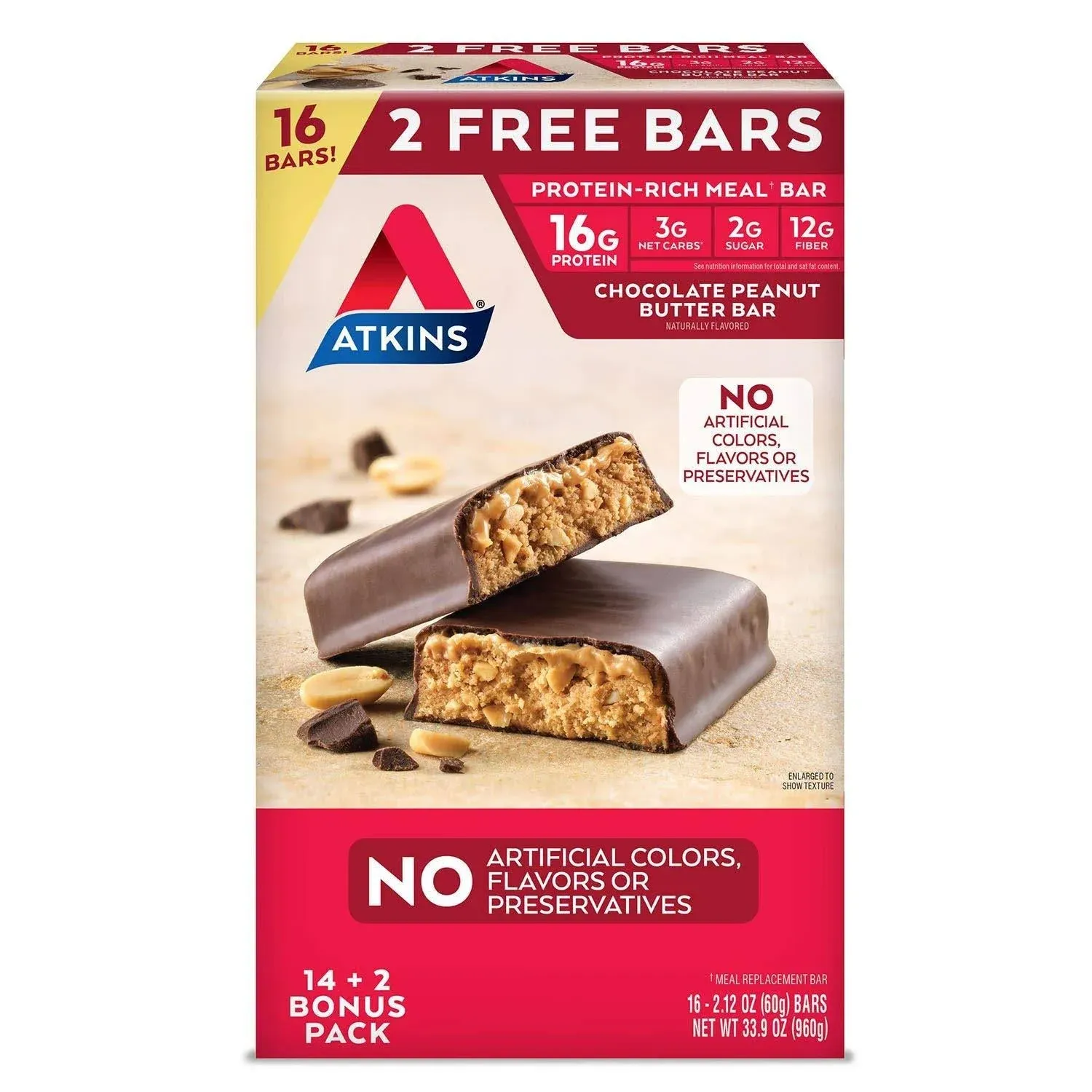 Atkins Meal Bar Chocolate Peanut Butter