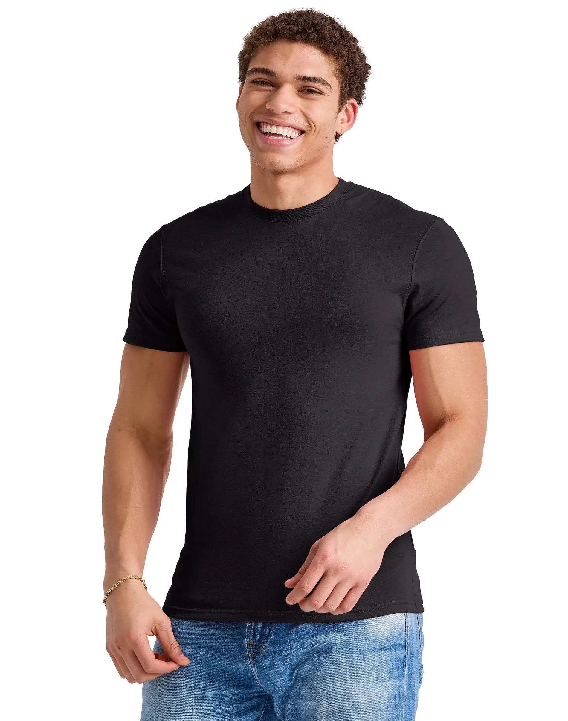 Hanes Originals Men's Tri-Blend T-Shirt Black S, Size: Small