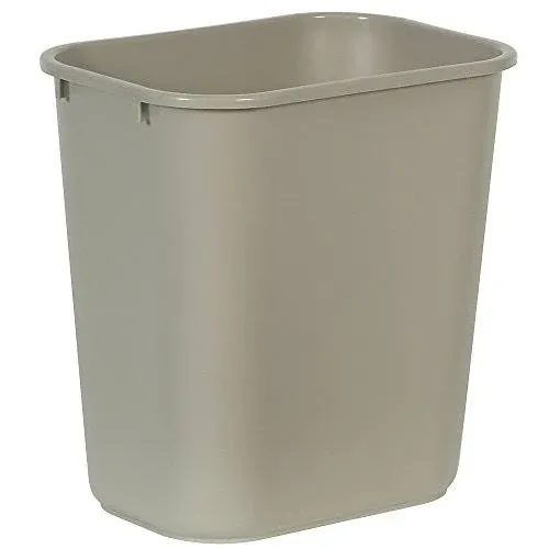 Rubbermaid Deskside Plastic Wastebasket