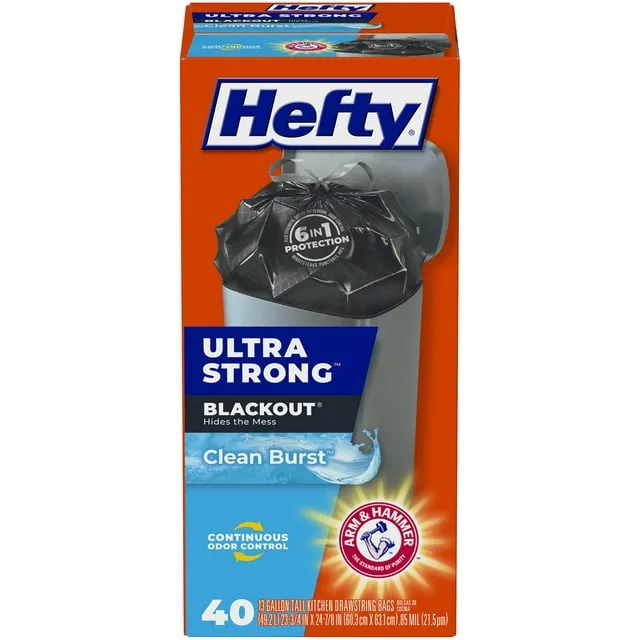 Hefty Ultra Strong Tall Kitchen Trash Bags