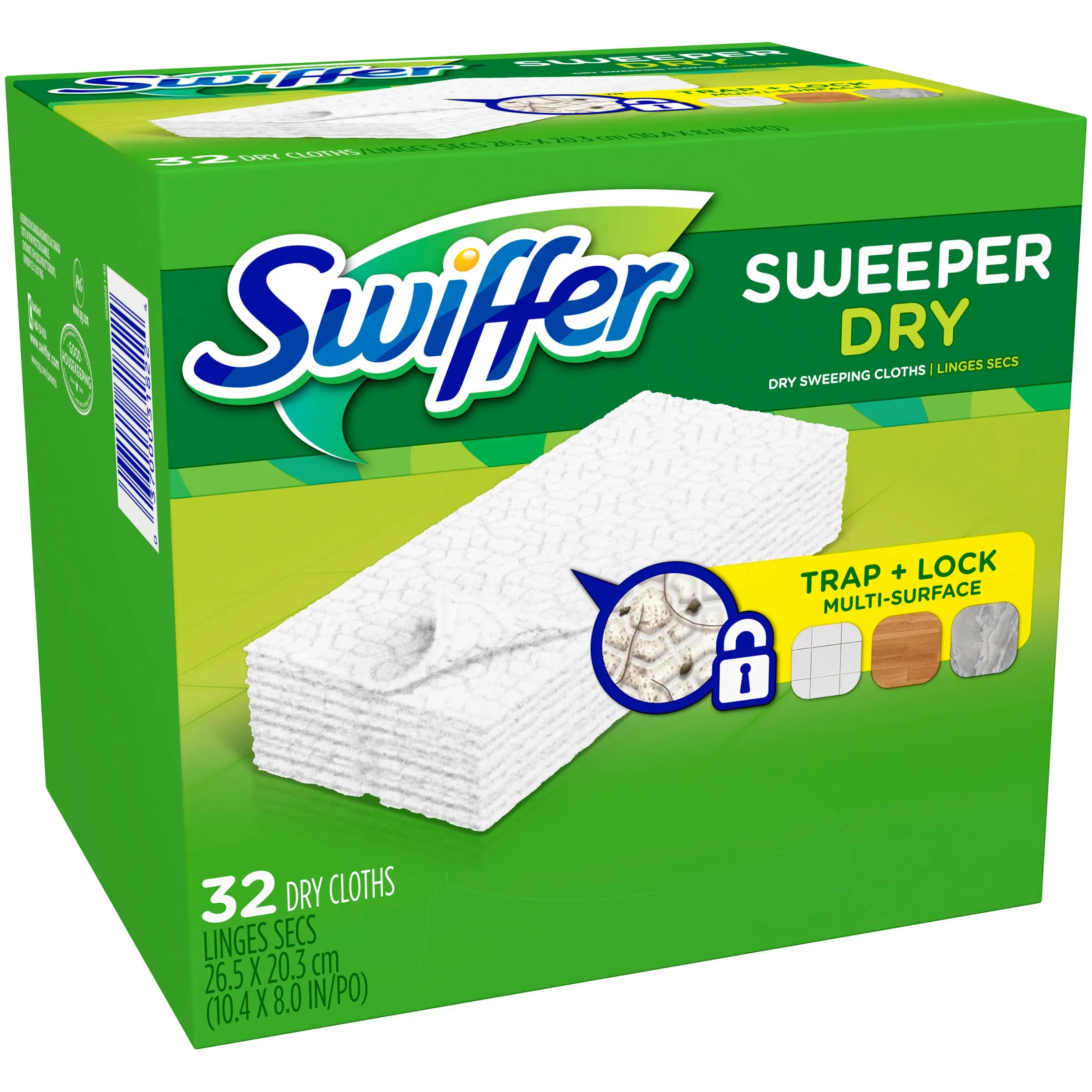 Swiffer Sweeper Dry Refills Cloths - 32 count