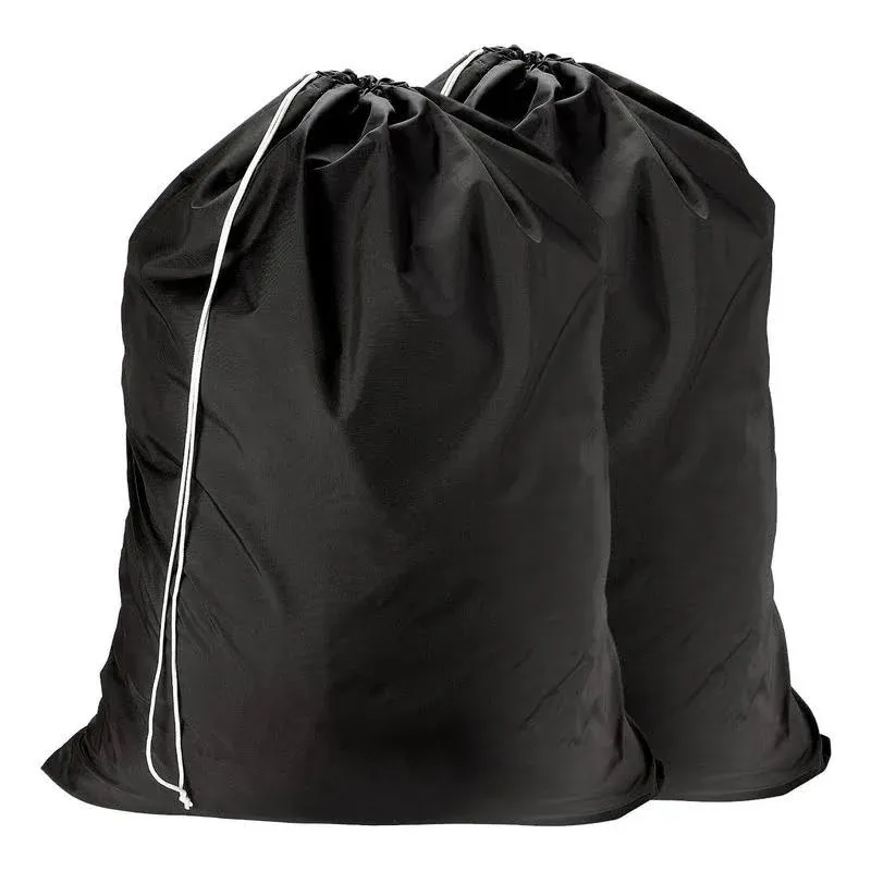 Nylon Laundry Bag - Locking Drawstring Closure and Machine Washable. These Large